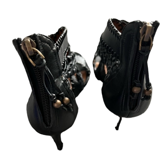 💕HP💕Ralph Lauren Purple Label Ardina Black Leather Heels💕Size 10 - Picture 6 of 10